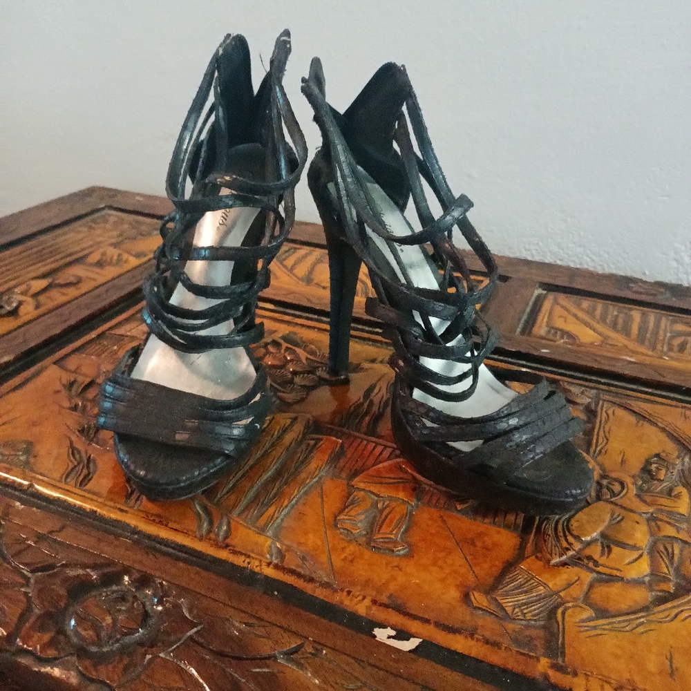 Black Strappy heels